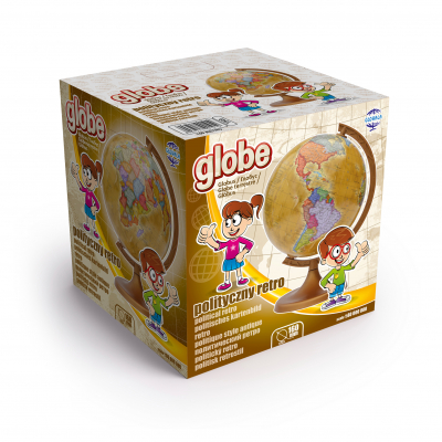 Globus 160 mm Mapa Retro - Karton